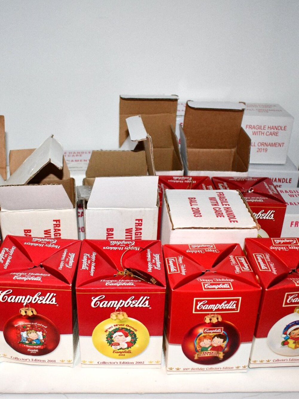Campbell's Soup Kids Christmas Ornaments Lot 16 2000-2019 Collector Editions De